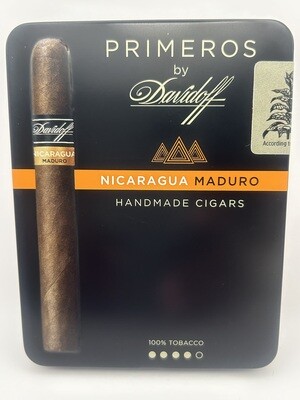 Primeros by Davidoff Nicaragua Maduro Tin pack of 6