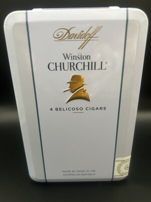 Davidoff Winston Churchill Belicoso Cigars - Tin of 4