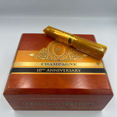 Perdomo 10th Anniversary Champagne Connecticut Epicure Box of 25
