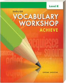 DECIMO - VOCABULARY WORKSHOP ACHIEVE LEVEL E BOOK + DIGITAL - SADL - 17 - ISBN 9781952540462
