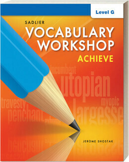 DUODECIMO - VOCABULARY WORKSHOP ACHIEVE LEVEL G BOOK + DIGITAL - SADL - 17 - ISBN 9781952540486