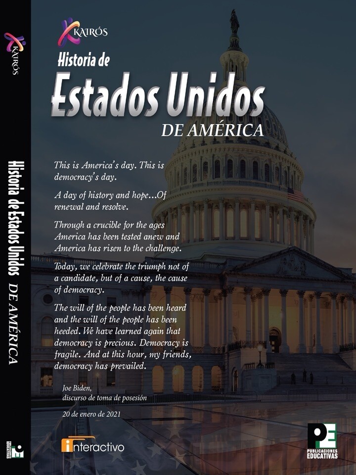UNDECIMO - SERIE KAIROS HISTORIA DE ESTADOS UNIDOS DE AMERICA LIBRO Y LICENCIA - PUBED - 22 - ISBN 9781941338452
