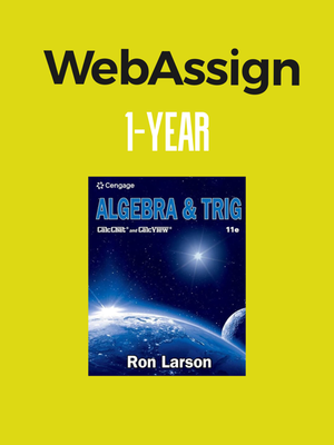 DUODECIMO - ALGEBRA &amp; TRIG 11E LARSON WEBASSIGN MULTI-TERM INSTANT ACCESS - CENG - 22 - ISBN 9780357452462