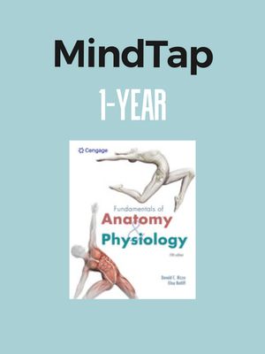 DUODECIMO - FUNDAMENTALS OF ANATOMY &amp; PHYSIOLOGY 5E MINDTAP MULTI-TERM INSTANT ACCESS - CENG - ISBN 9798214106960