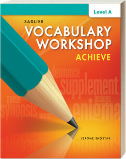 SEXTO PL - VOCABULARY WORKSHOP ACHIEVE LEVEL A BOOK + DIGITAL - SADL - 17 - ISBN 9781952540424