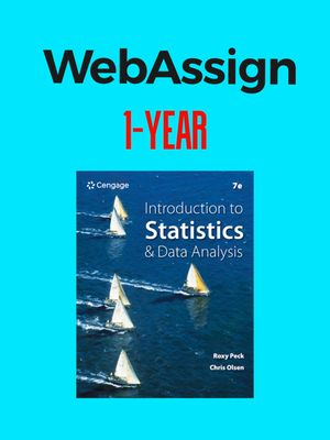 DUODECIMO - INTRODUCTION TO STATISTICS &amp; DATA ANALYSIS 7TH EDITION WEBASSIGN SINGLE-TERM INSTANT ACCESS - CENG - 25 - ISBN 9798214000077