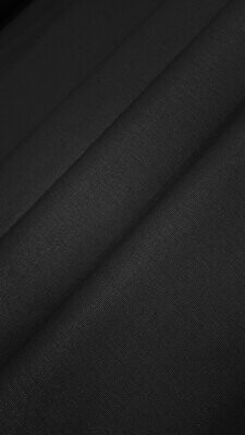 Black Medium Weight Hemp Canvas , 55% Certified Organic Hemp , 45% Certified Organic Cotton , 14oz , 57/58" width