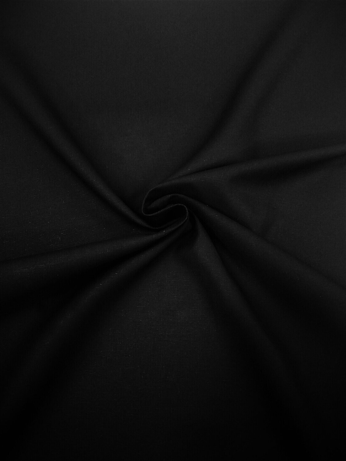 Black Hempcel® Fabric Plain Weave , 55% Hemp , 45% Lyocell , Width 57/58" , 6.2oz