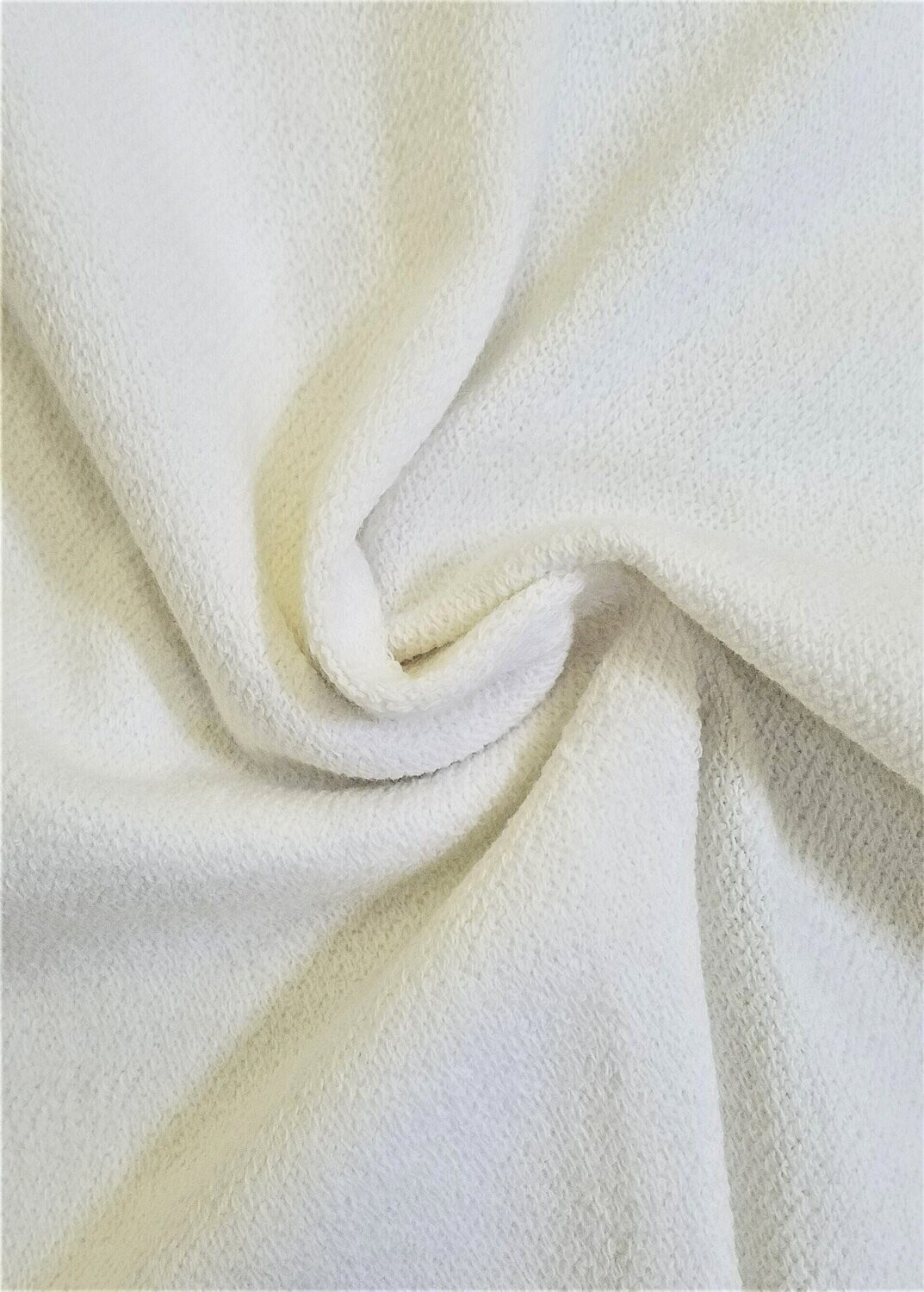 Natural Hemp French Terry Knitted Fabric , 55% Certified Organic Hemp , 45% Certified Organic Cotton , 11.6oz Tubular 30"