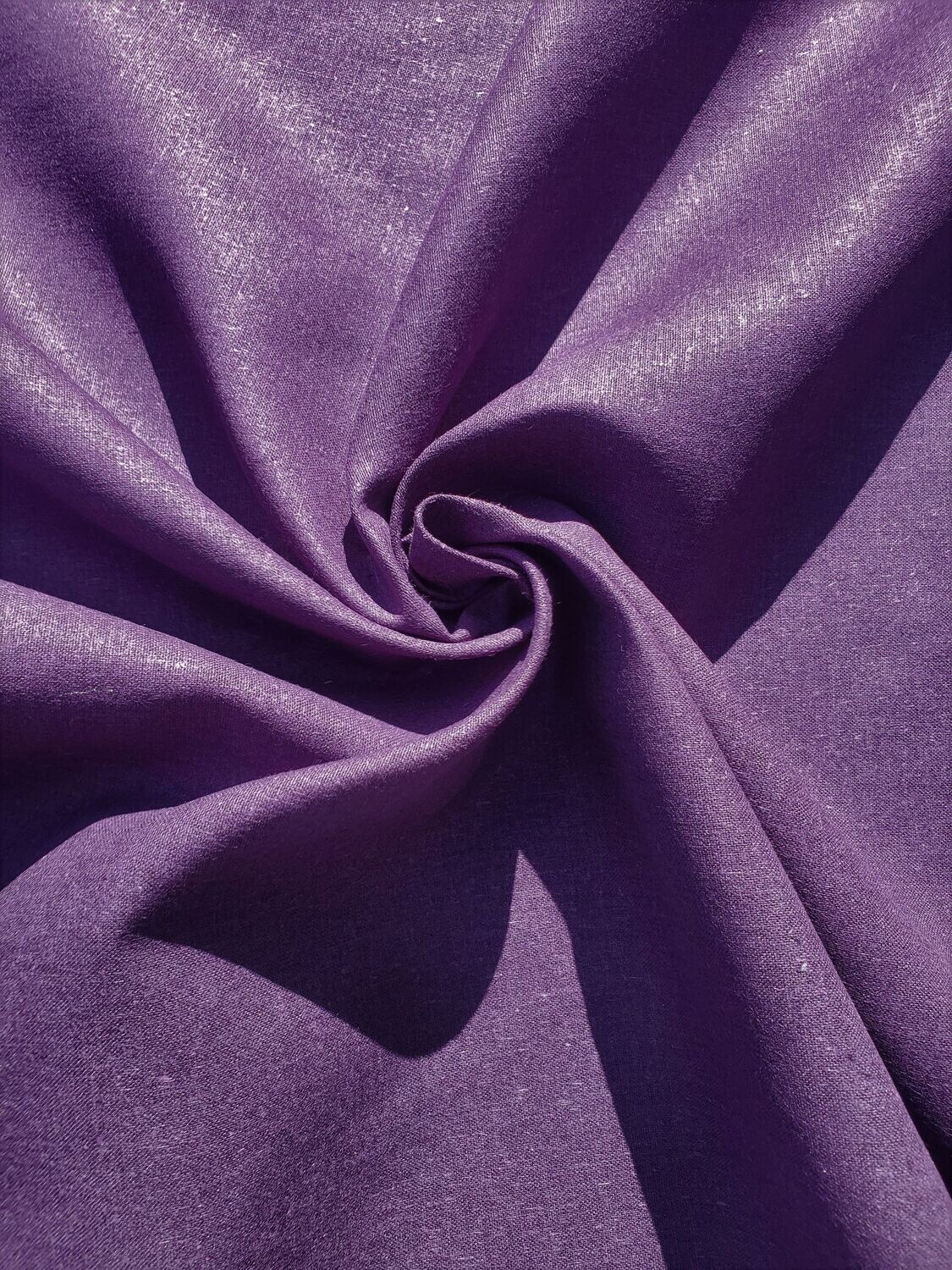 ​(CLOSE OUT) Plum Purple Hempcel® Fabric , 55% Certified Organic Hemp
, 45% Lyocell , 6.2oz , 57