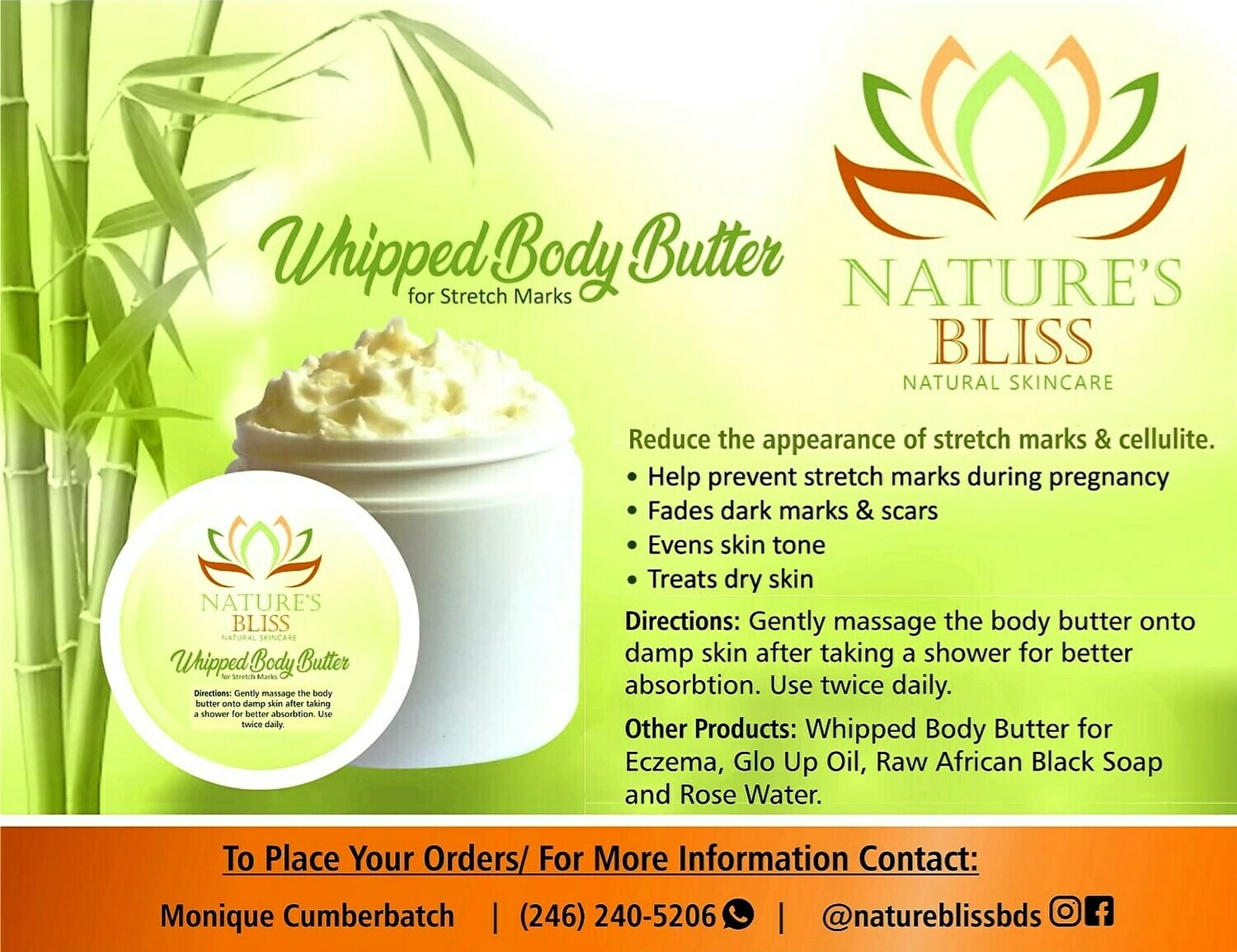 Whipped Body Butter for Stretch Marks - 8oz