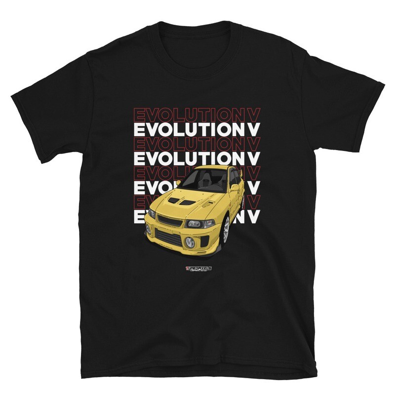 Chibi Evo V Black Unisex T-Shirt