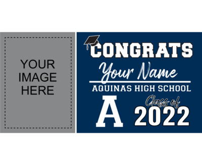 Aquinas High School Grad Banner for Personal Use