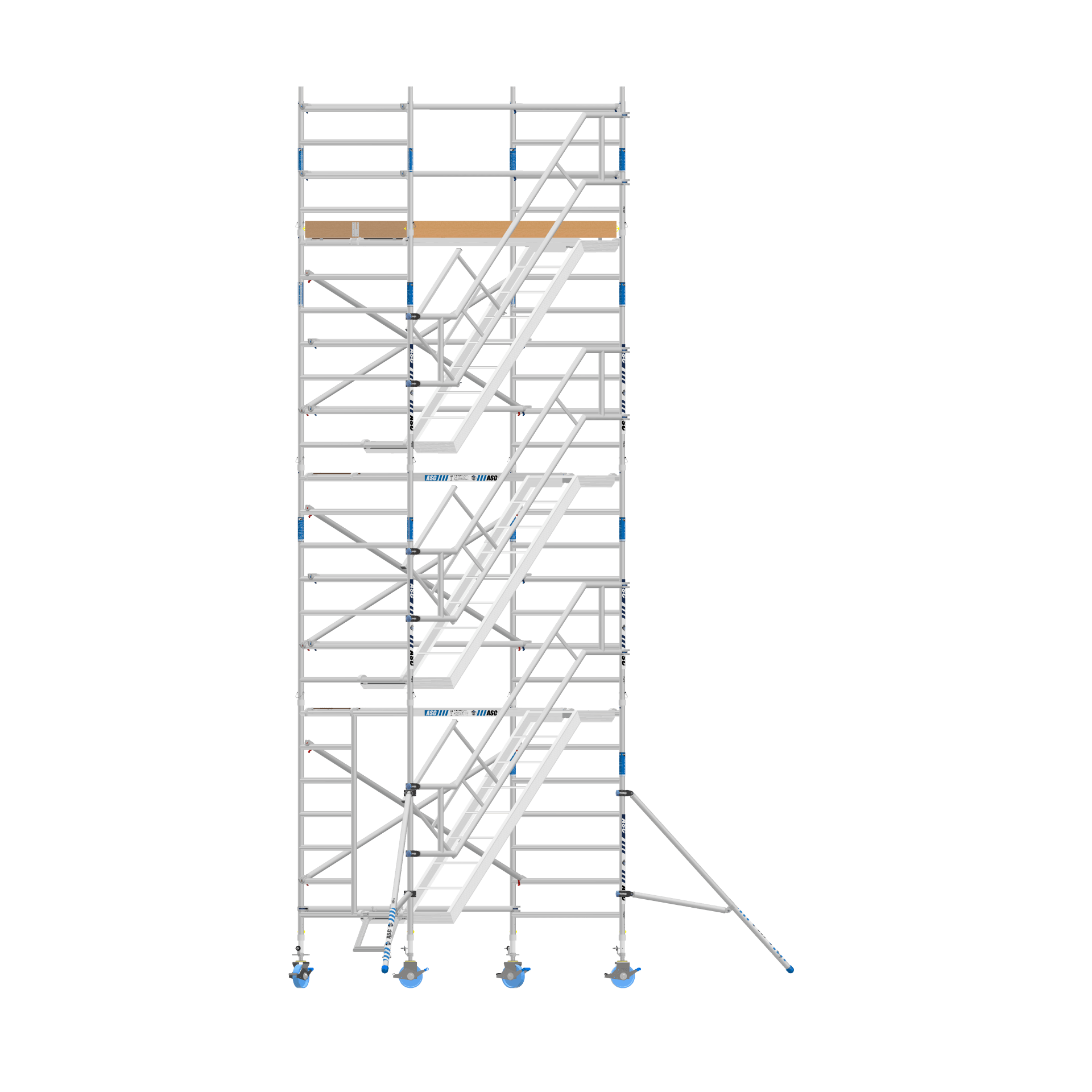 ASC Torre delle scale 2,20 metri Altezza piattaforma 4,20 Altezza di lavoro  - VDSTEENXXL