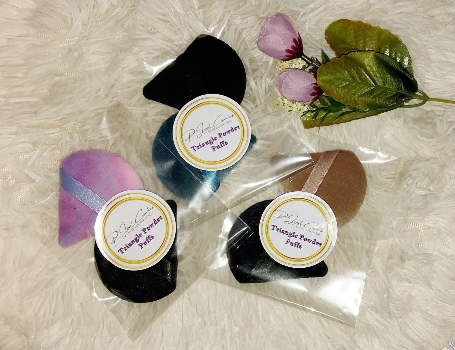 2 pcs Triangle Powder Puff