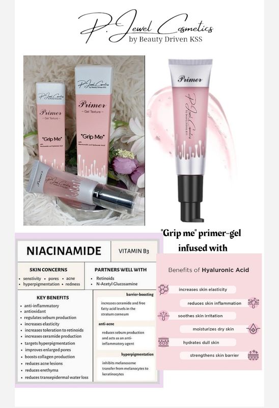 &quot;Grip Me&quot; Face Primer with Niacinamide &amp; Hyaluronic Acid