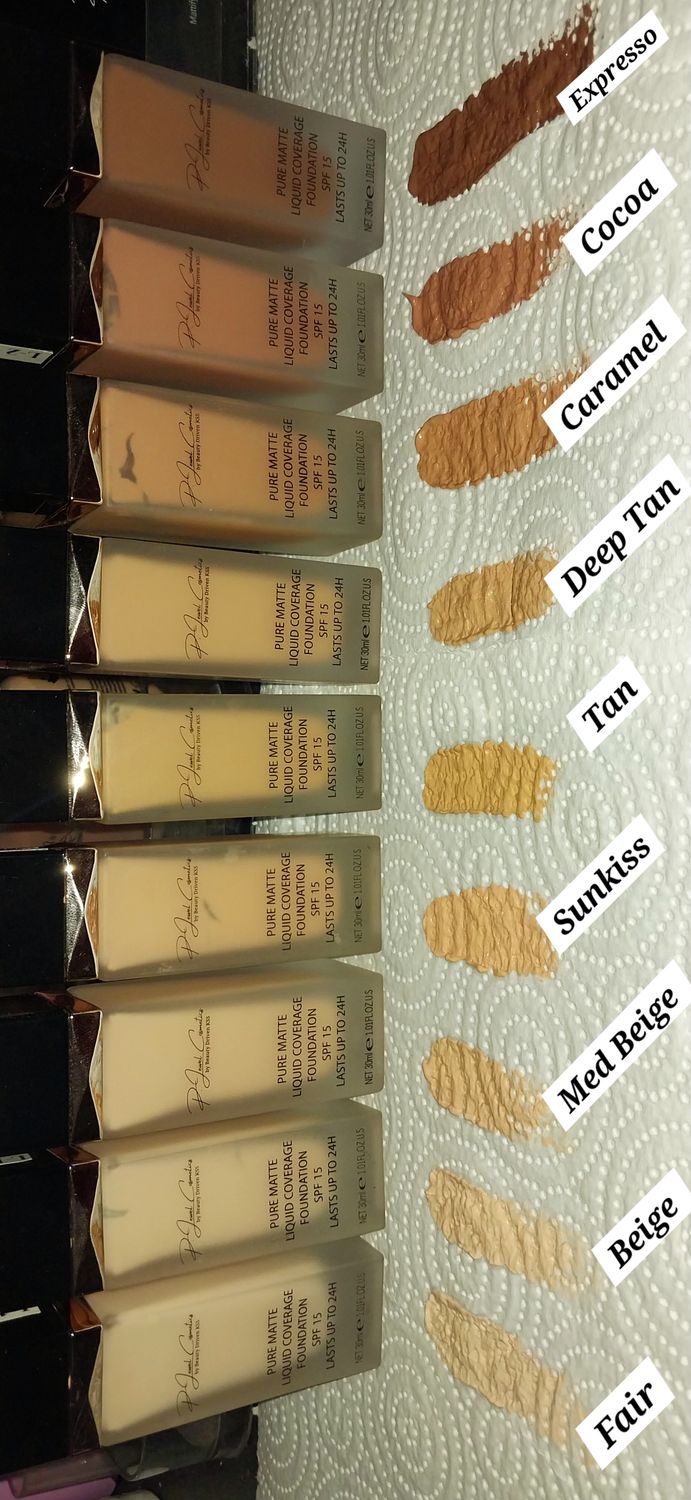 Pure Matte Liquid Full Coverage Foundation with SPF15 Lasts Up to 24hrs - ESPRESSO