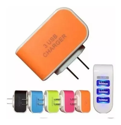 CARGADOR USB 3 PUERTOS