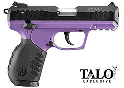 Ruger SR22 Lady Lilac, 22 LR, 3.5" Barrel, Adj Sights, Black/Purple, 2 10‑rd Mags, TALO
