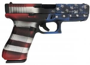 Glock - G45 9mm, 4.02" brl, Battler Worn Flag