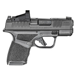 Springfield Hellcat Micro‑Compact OSP, 9mm, 3", Hex Wasp Tritium Frt/Tac Rack Rear, Blk, 11&amp;13‑rd Mags