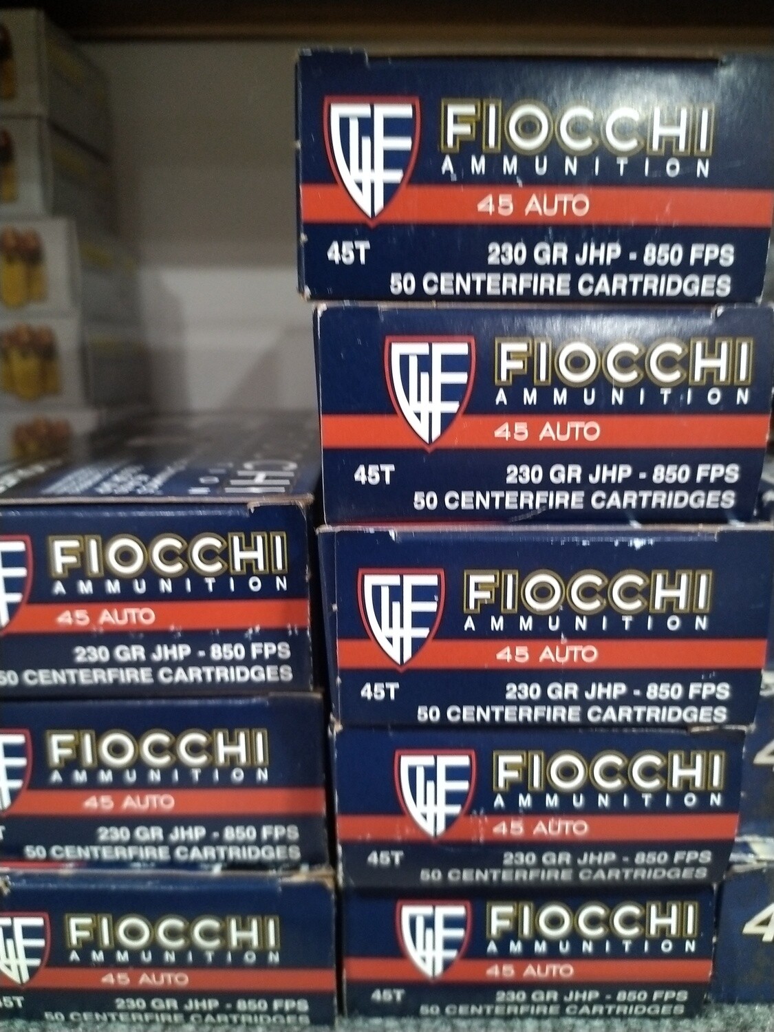 Fiocchi 45 auto JHP 230gr 50rd box