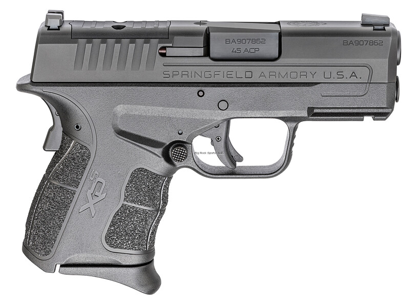 Springfield XDSG93345BOSP XD-S Mod 2 OSP Semi-Auto Pistol, 45 ACP, 3.3" Bbl, Black, 1 5-Rnd &amp; 1 6-Rnd Mag
