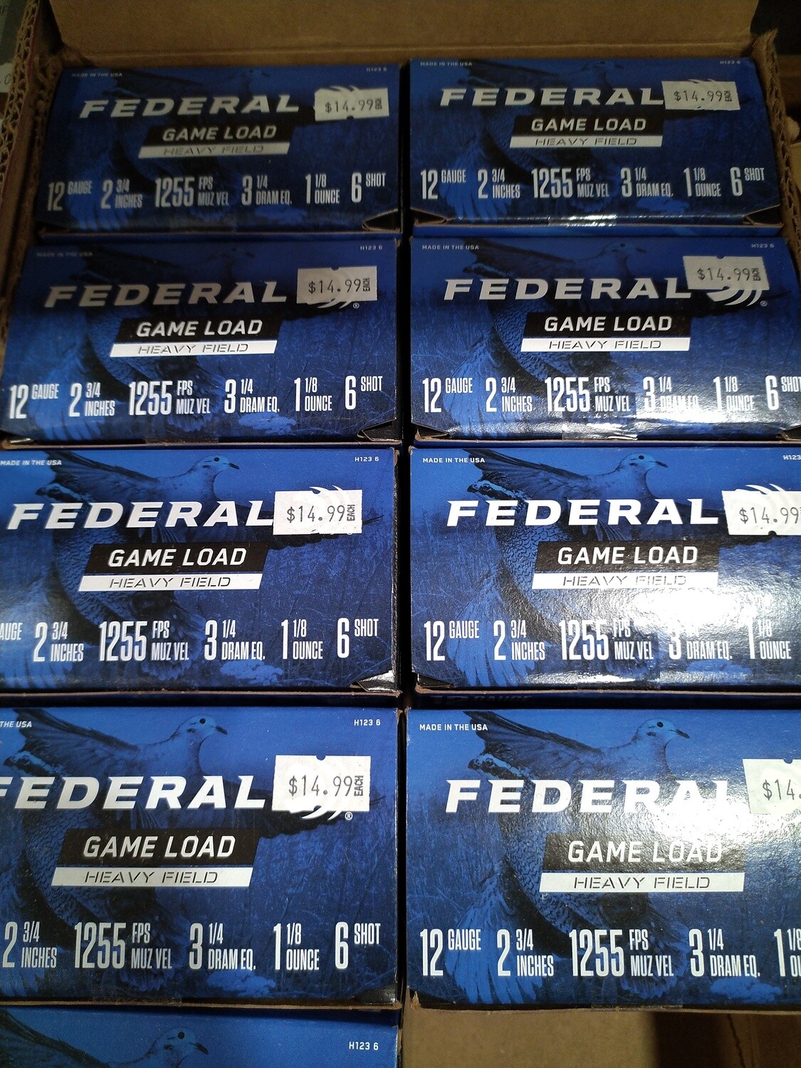 Federal Game Loads 2 3/4" 6 Shot 25rd Box