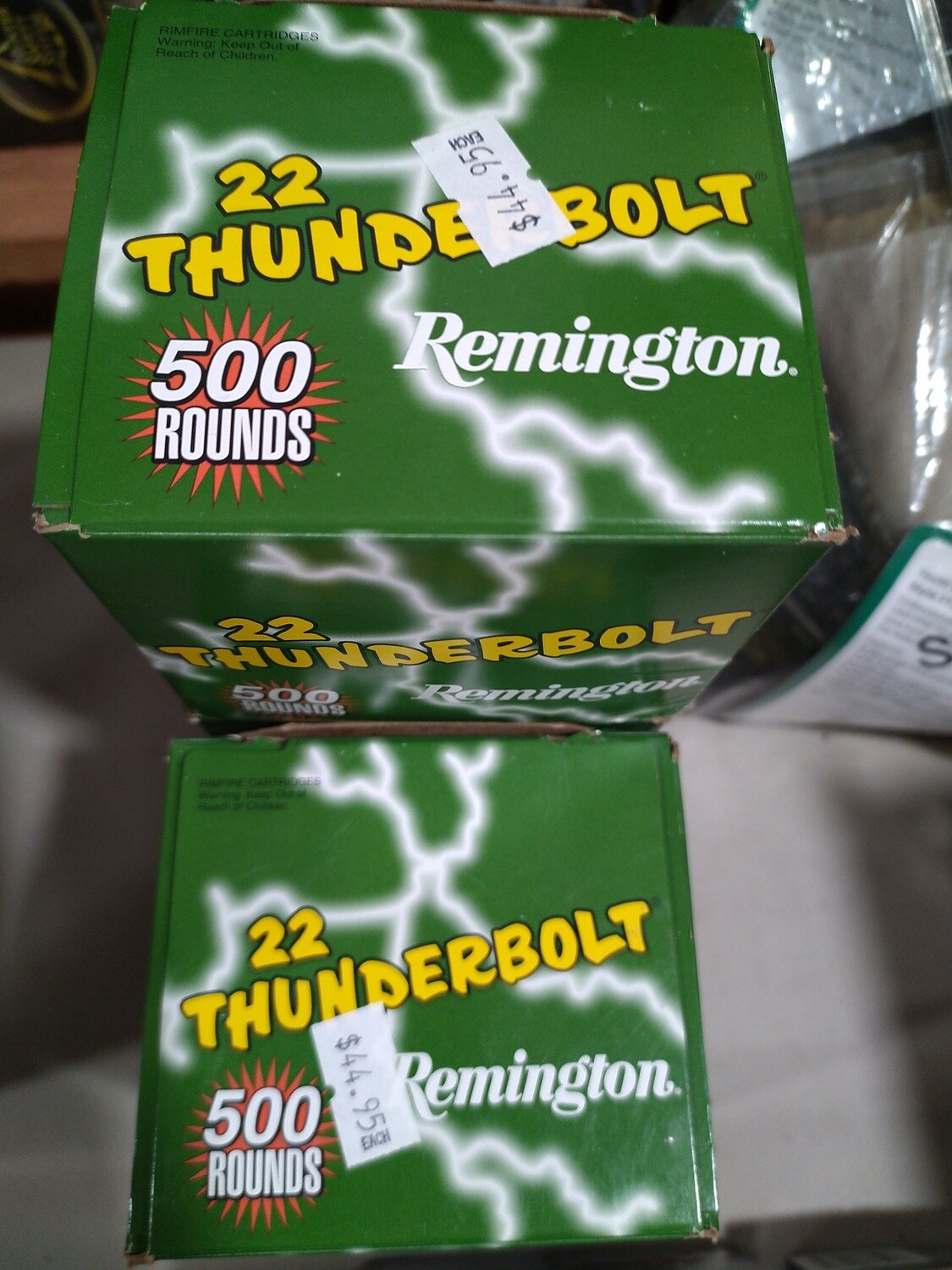 Remington 22 Thunderbolts 500rd Box