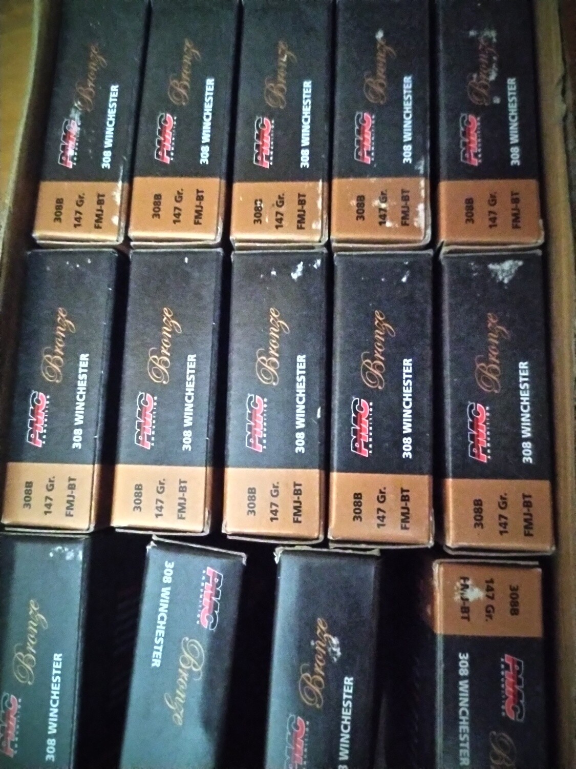 PMC Bronze 308 Winchester FMJ-BT 147gr 20RD Box