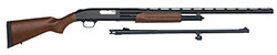 Mossberg 500 Combo Field/Deer, 12 ga, 28"/24" Barrel, Accu‑Set/Fully‑Rifled Bore, 3", Bl/Wood, 6‑rd