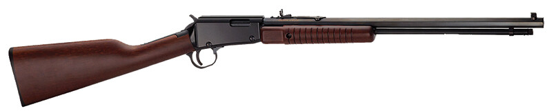 Henry Pump Action Rifle, 22 Magnum, 20.5" Octagon Barrel, Adj Sights, Blue/Walnut, 12‑round