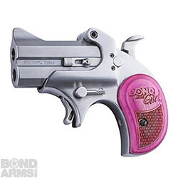 Bond Arms Girl Mini, 357 Mag/38 Spl, 2.5" Barrel, Fixed Sights, Pink Grip, Stainless