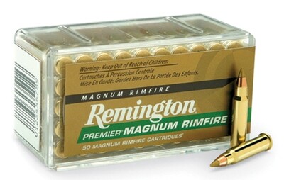 Remington Ammo Premier Gold Box Rimfire, 17 HMR, 17 grain, AccuTip‑V, 50/box