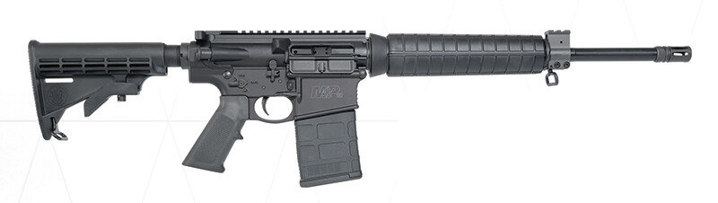 Smith &amp; Wesson M&amp;P10 Sport, 308 Win, 16" Barrel, Optics Ready, 6‑Position Stock, Black, 20‑rd