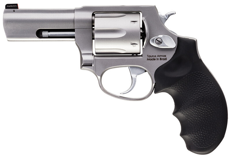 Taurus 856 Defender, 38 Special, 3" Barrel, Fixed Night Sights, Hogue Grip, Stainless, 6‑rd