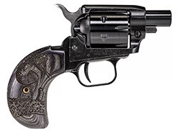 Heritage BarKeep BootGun,22LR,1",No Sights,BirdsHead Grip Frame,BLK/BLK,WoodSnake,6rd