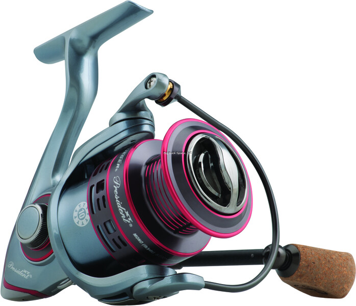 Pflueger PRESXTSP40X President XT 40 sz Spin Reel, front Drag, Aluminum Spool 6.2:1 Ratio 230/10lbs. Mono