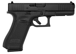 Glock G17 Gen 5 MOS, 9mm, 4.5" Barrel, Fixed Sights, Black, 3 17‑rd Mags