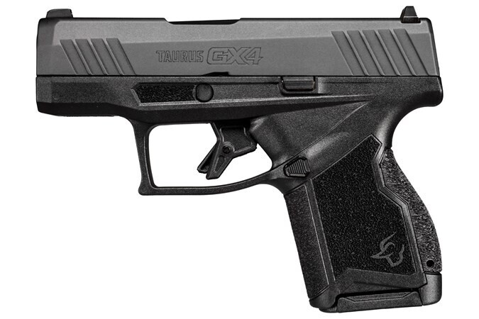 Taurus GX4, 9mm, 3.0" Barrel, Adjustable Rear Sight, Black/Black,2‑11 Round Mags