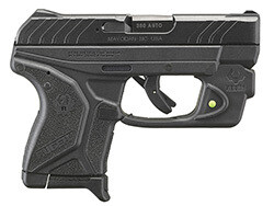 Ruger LCP II, 380 Auto, 2.75" Barrel, Fixed Sights, Black, Green Viridian Laser, 6‑round