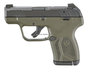 Ruger 13733 LCP Max, 380 ACP, 2.75" Bbl, OD Green Frame, Tritium Front Sight, BRS Exclusive, 10+1 Rnd