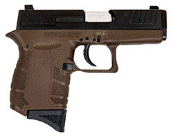 Diamondback DB9 Gen 4, 9mm, 3.1" Barrel, 3‑Dot Sights, Slide Stop, MidNite Bronze, 6Rd.