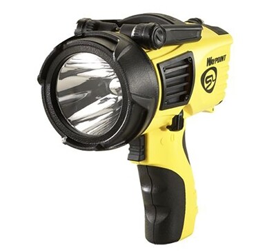 Streamlight Waypoint,LED Spotlight,Pistol Grip, 550 Lumens, Yellow, Runs 4 &quot;C&quot; Batteries