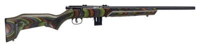 Savage Arms 93 Minimalist, 22WMR, 18&quot; Threaded Barrel, Black/Green Laminate, Accu Trigger, 10‑rd