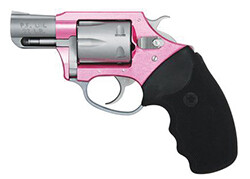 Charter Pathfinder Pink Lady, 22LR, 2&quot; Barrel, Fixed Sights, Pink/Stainless, 6‑round