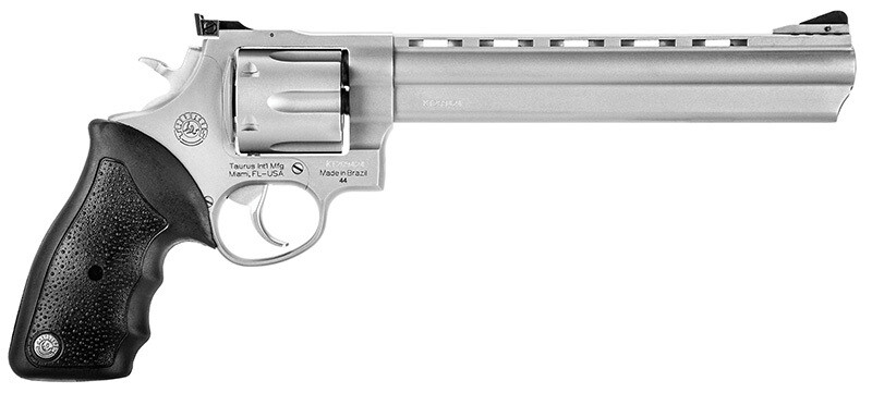 Taurus 44, 44 Magnum, 8.38" Barrel, Adjustable Rear Sight, Stainless, 6‑rd