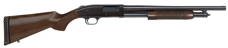Mossberg &amp; Sons 500 Retro, 12 gauge, 18.5" Barrel, Cyl Bore, 3", Bead Sight, Blued/Walnut, 6‑rd