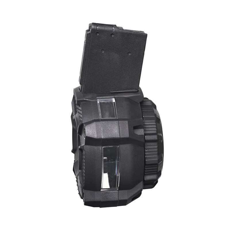 Pro Mag Drum Magazine, 5.56/223, AR‑15, Black Polymer, 65‑rd With Window For Viewing