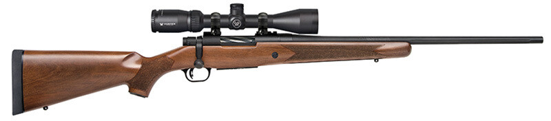 Mossberg &amp; Sons Patriot Vortex Scoped Combo, 243 Win, 22" Fluted Barrel, Blued/Walnut, 5‑rd